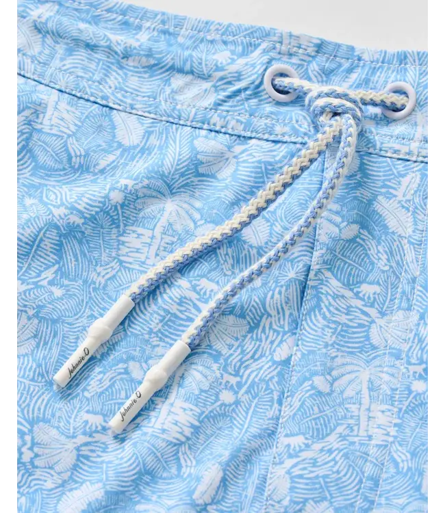 Malibu Blue Swingin Swim Trunks