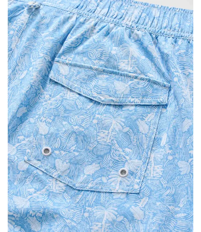 Malibu Blue Swingin Swim Trunks