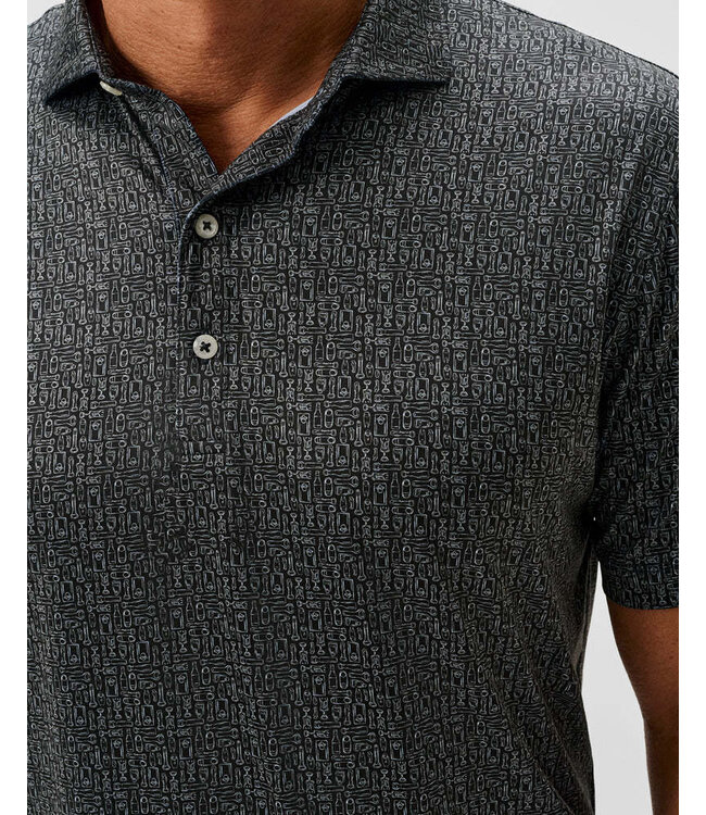 Black Popping Tops Polo