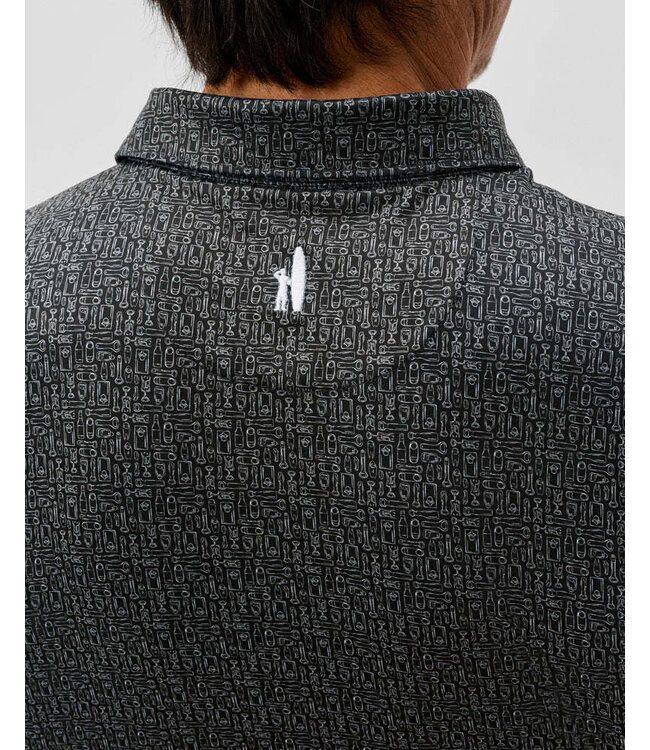 Black Popping Tops Polo