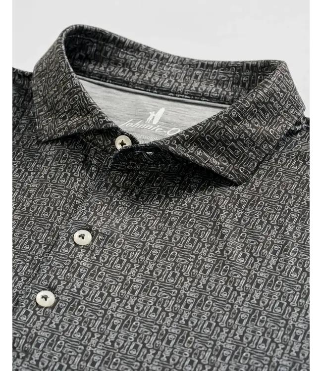 Black Popping Tops Polo