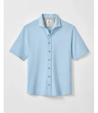 JOHNNIE-O Classic Fit Big Sky Blue Surfsucker Shirt