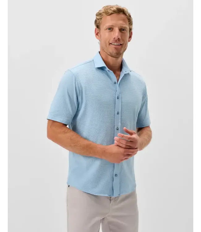 Classic Fit Big Sky Blue Surfsucker Shirt