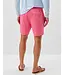 Dahlia Red Scallop Swim Trunks