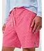 Dahlia Red Scallop Swim Trunks