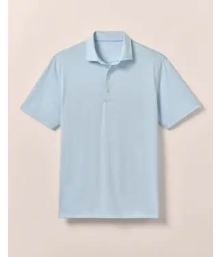 JOHNNIE-O Gulf Blue Striped Lyndonn Polo