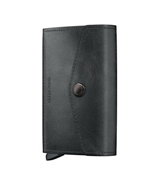 SECRID Black Vintage Envelope Wallet