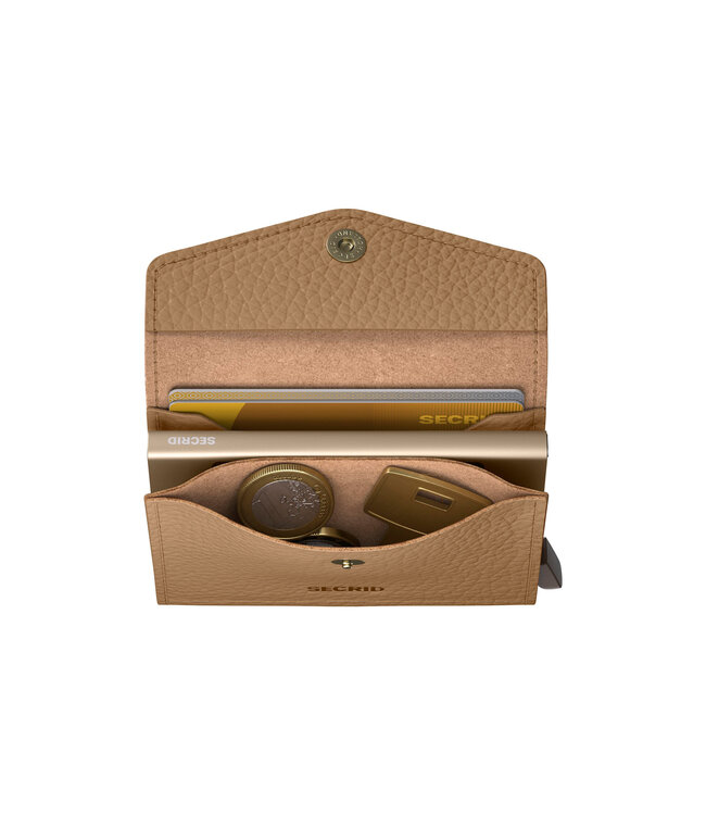 Cappuccino Pebble Envelope Wallet