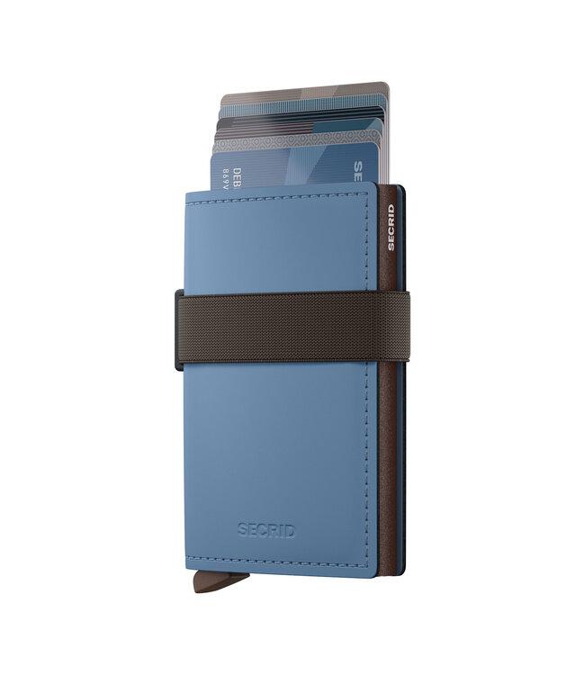 Steel Blue/Brown Matte Bandwallet