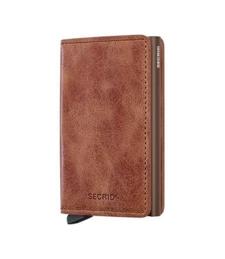 SECRID Vintage Cognac-Brown Slimwallet
