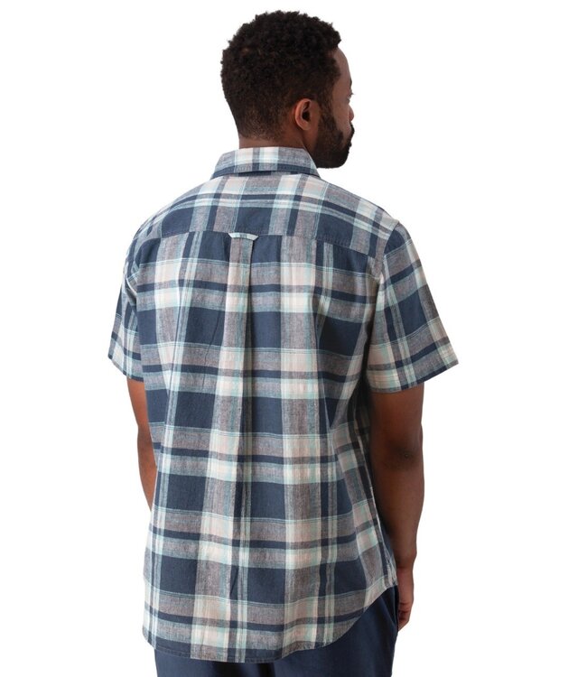 Classic  Fit Navy Plaid Porter Shirt