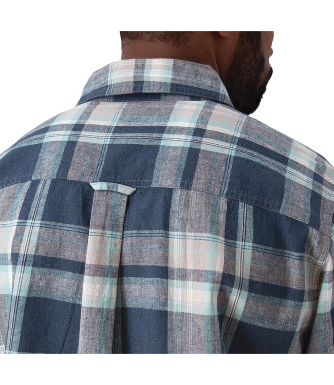 Classic  Fit Navy Plaid Porter Shirt