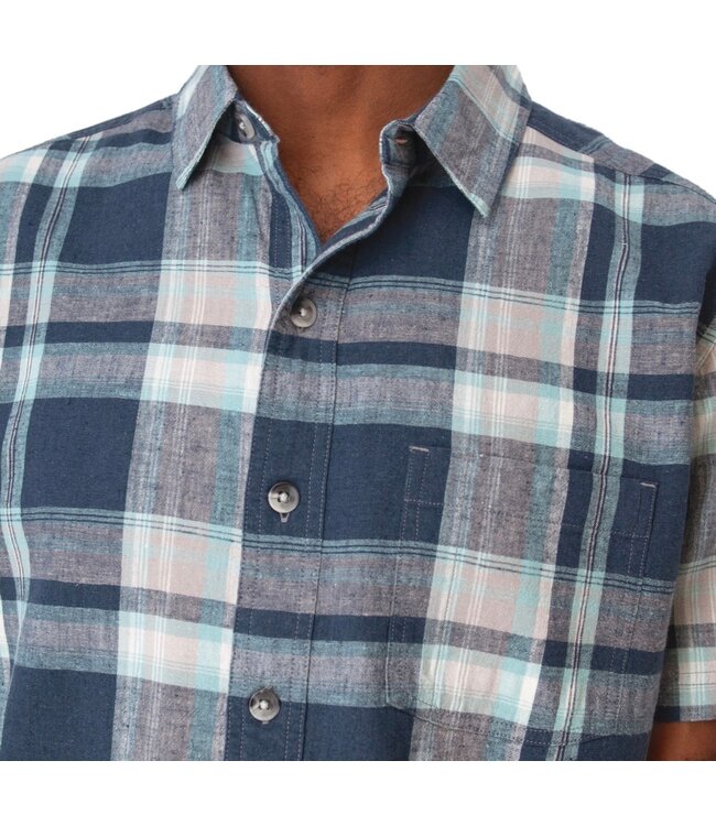 Classic  Fit Navy Plaid Porter Shirt