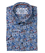 7 DOWNIE Modern Fit Blue Floral Print Shirt