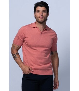 7 DOWNIE Salmon Verona Johnnie Collar Polo