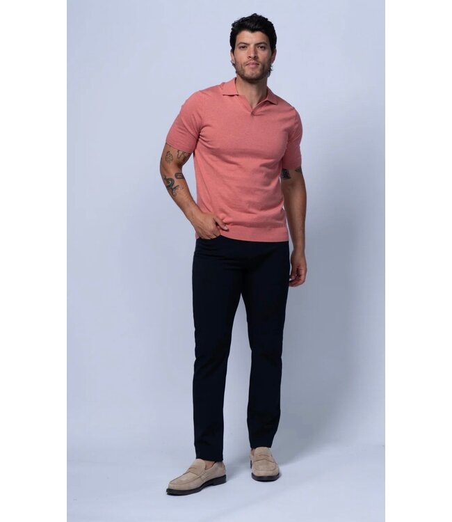 Salmon Verona Johnnie Collar Polo