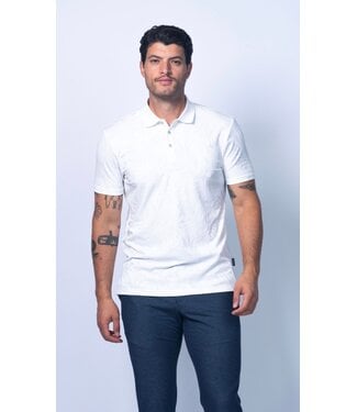 7 DOWNIE White Floral Print  Florence Polo
