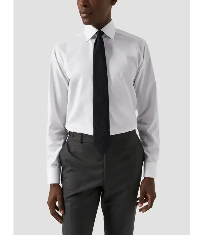 Super Slim Fit White Twill Shirt