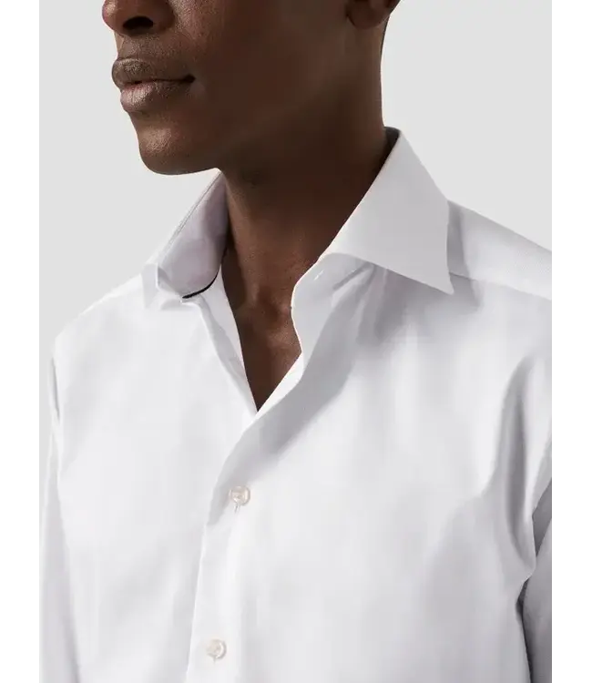 Super Slim Fit White Twill Shirt
