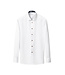 Modern Fit White with Tan Button Shirt