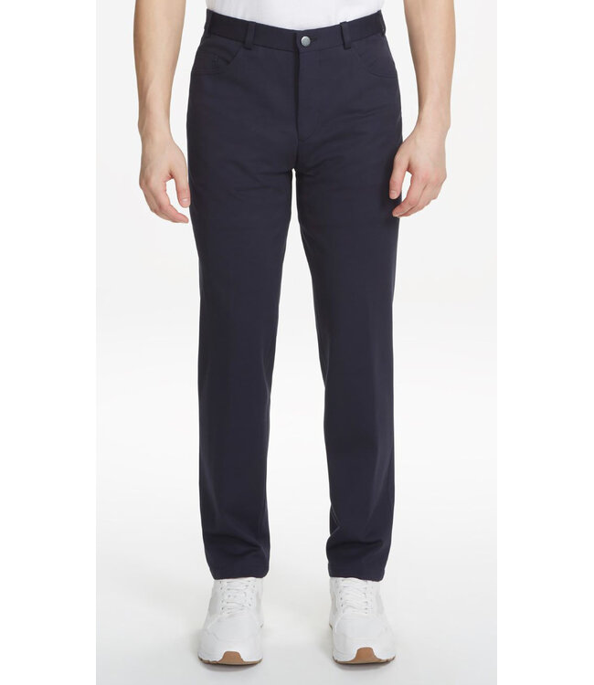 Slim Fit Navy Hi-Line Pants