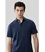 Blue Night Georgia Herringbone Polo