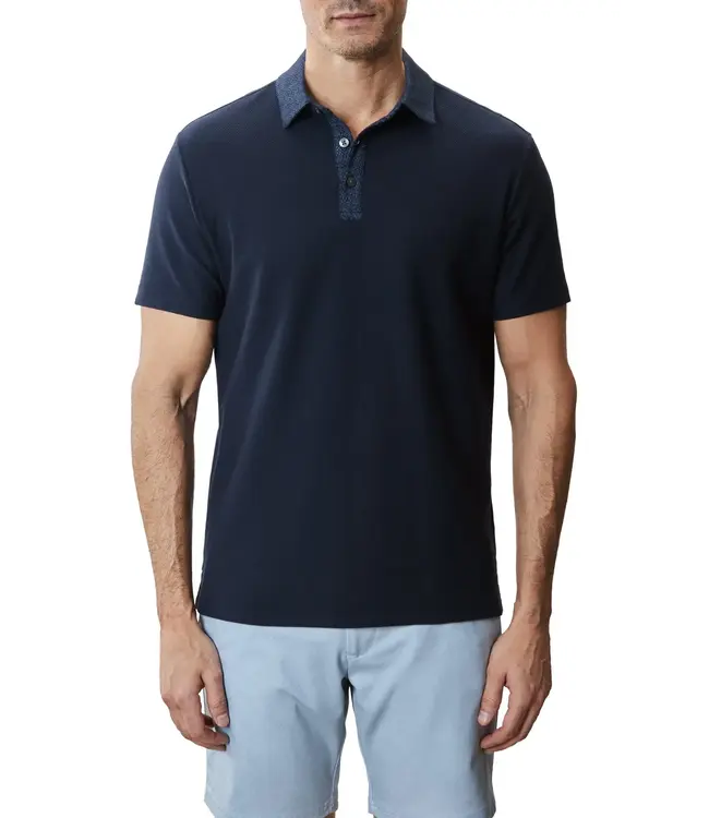 Navy Baytide Printed Polo