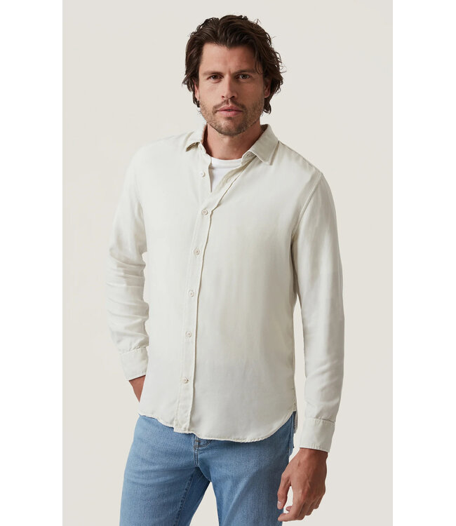 Modern Fit Ivory Tencel Shirt