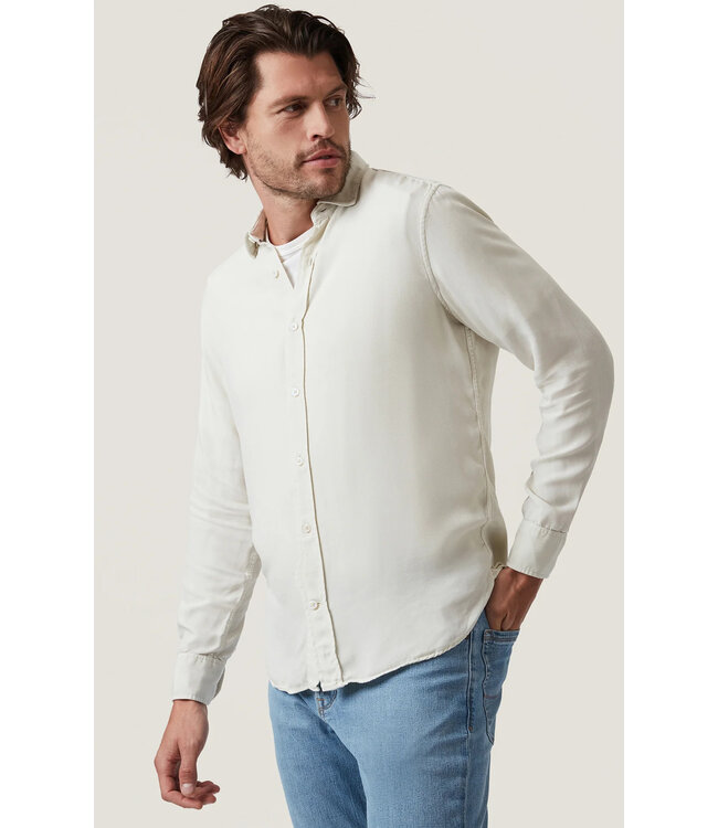 Modern Fit Ivory Tencel Shirt
