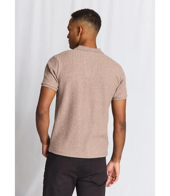 Mink Self Striped Santino Polo