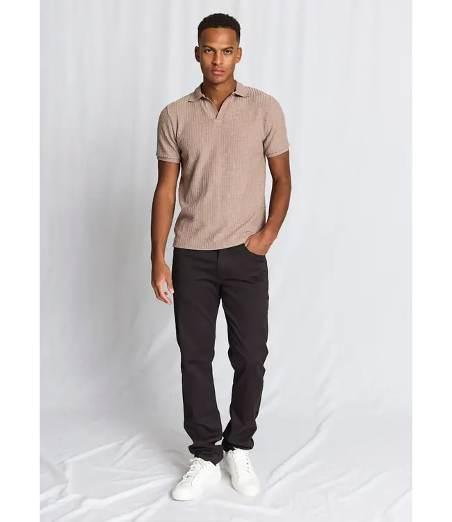 Mink Self Striped Santino Polo