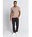 Mink Self Striped Santino Polo