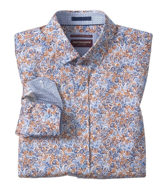 Classic Fit Orange Tan Shirt