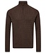 Brown Simbel Cable 1/4 Zip Sweater