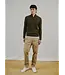 Brown Simbel Cable 1/4 Zip Sweater