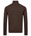 Brown Simbel Cable 1/4 Zip Sweater