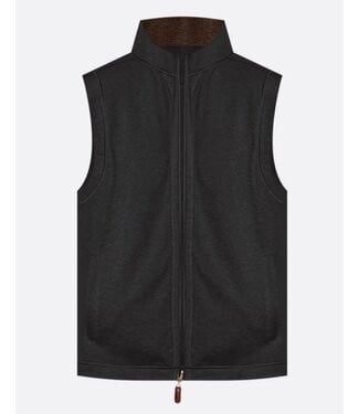 JOHNSTON & MURPHY Charcoal Brown Reversible Vest