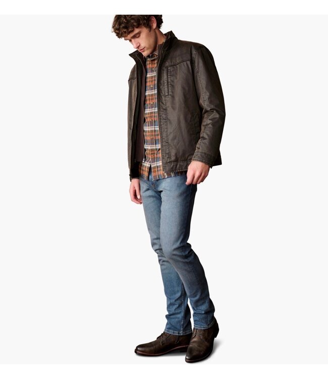 Brown Waxed Cotton Bomber