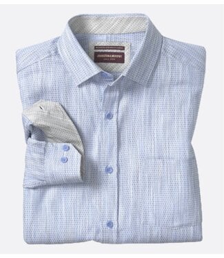 JOHNSTON & MURPHY Classic Fit Blue Grey Shirt