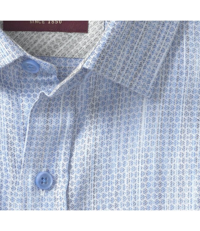 Classic Fit Blue Grey Shirt