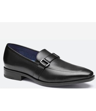 JOHNSTON & MURPHY Black Gibbons Embossed Loafers