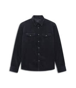 BUGATTI Navy Heavy Wale Corduroy Overshirt