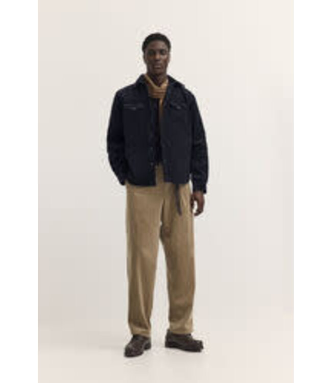 Navy Heavy Wale Corduroy Overshirt