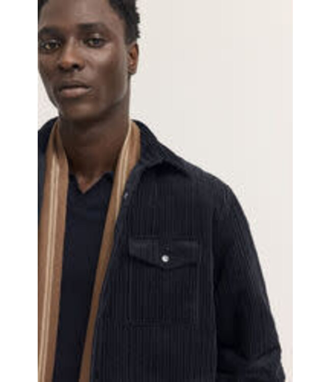 Navy Heavy Wale Corduroy Overshirt