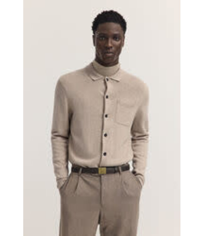 Taupe Full Button Cardigan