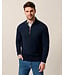 Navy Raynor 1/4 Zip Sweater