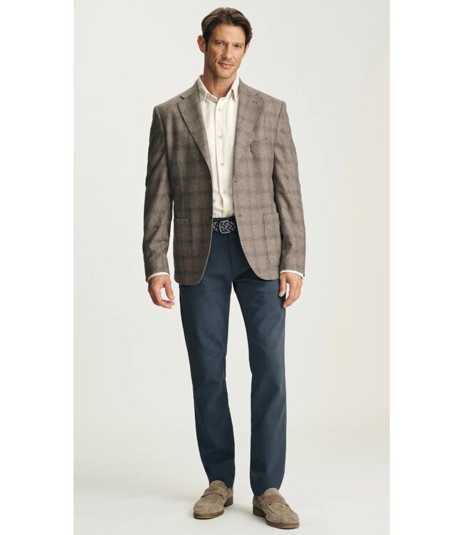 Slim Fit Dark Denim Casual Pants