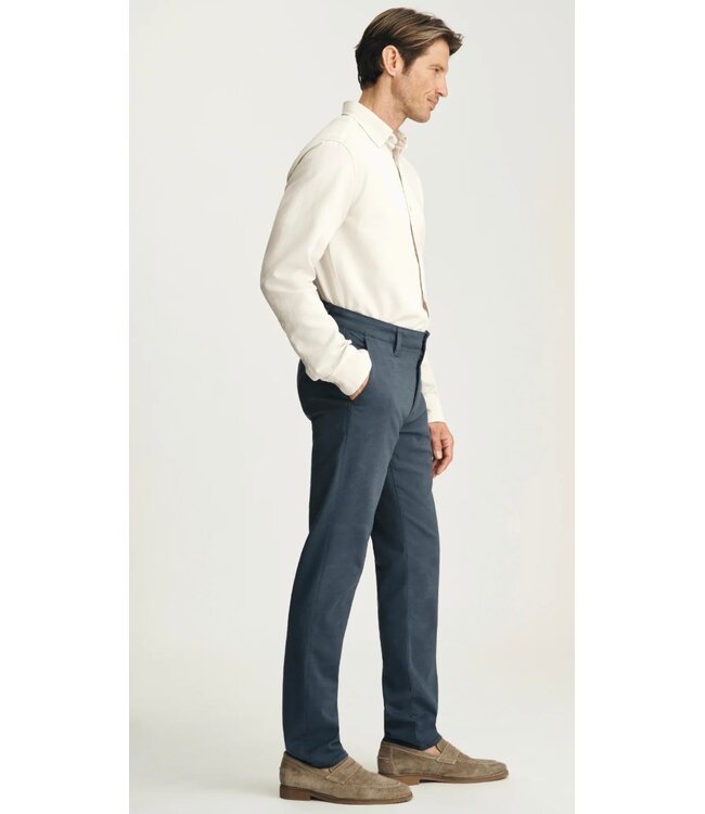 Slim Fit Dark Denim Casual Pants