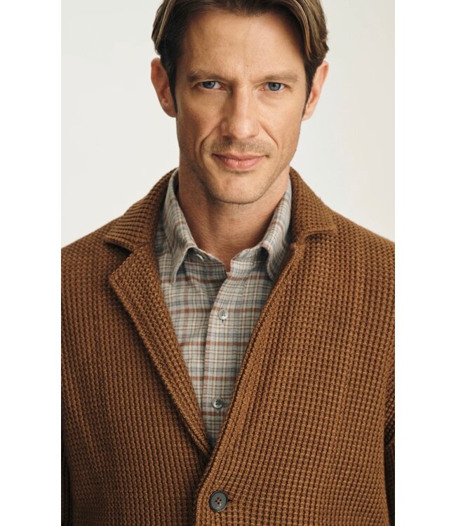 Modern Fit Terra Cotta Knit Blazer