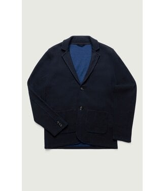 34 HERITAGE Modern Fit Navy Double Faced Knit Blazer